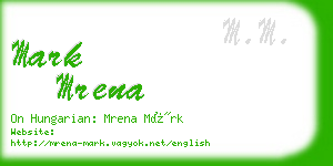 mark mrena business card